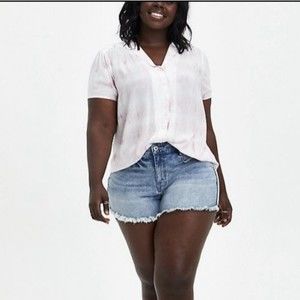 Womens Plus Tie Dye Button Up | size 6 Torrid